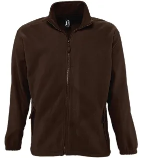 Veste polaire zip intégral - 55000 - marron chocolat 